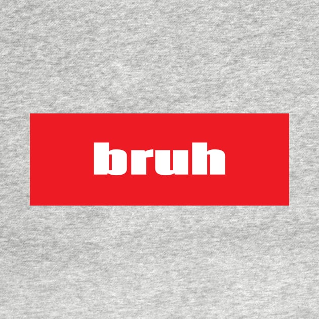 Bruh Brother Friend Bro Words Millennial Use by ProjectX23Red